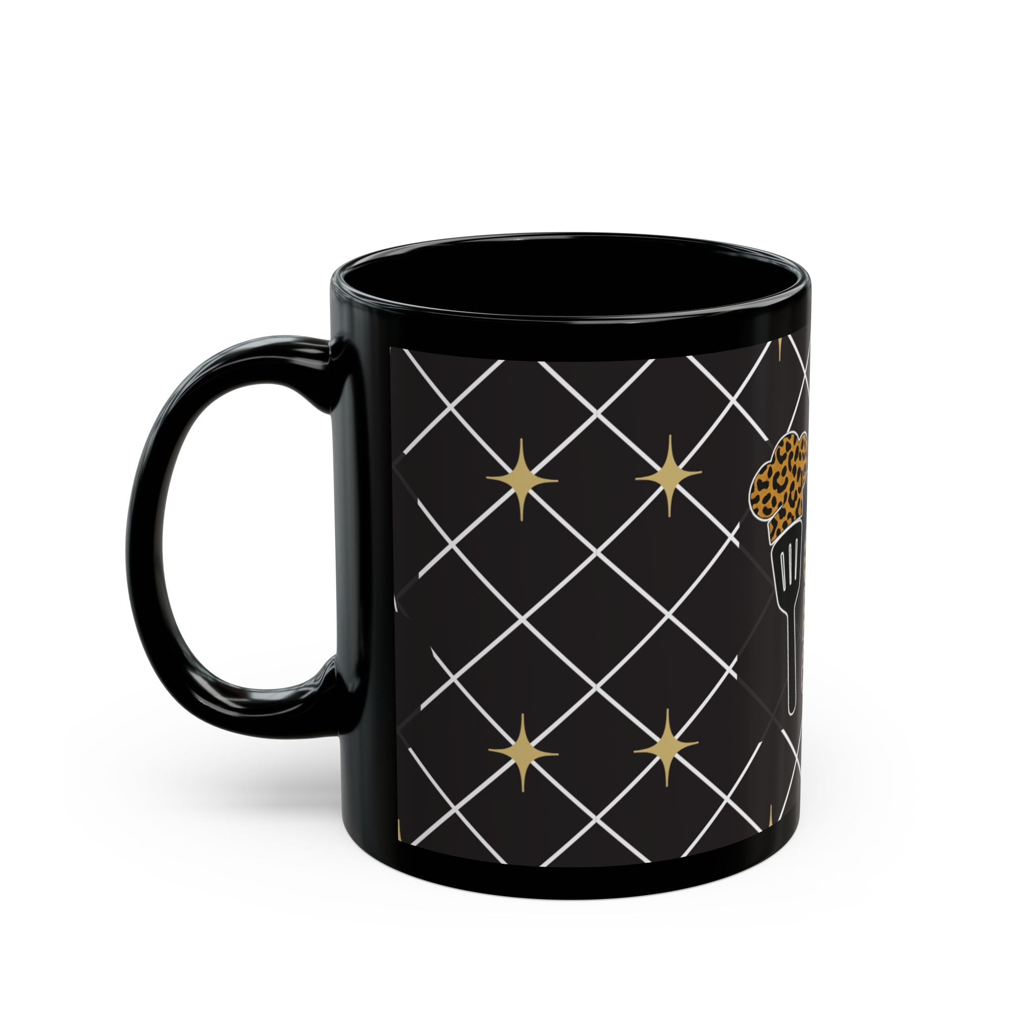 You Gotta Let God Cook Mug | Black Ceramic Coffee Cup