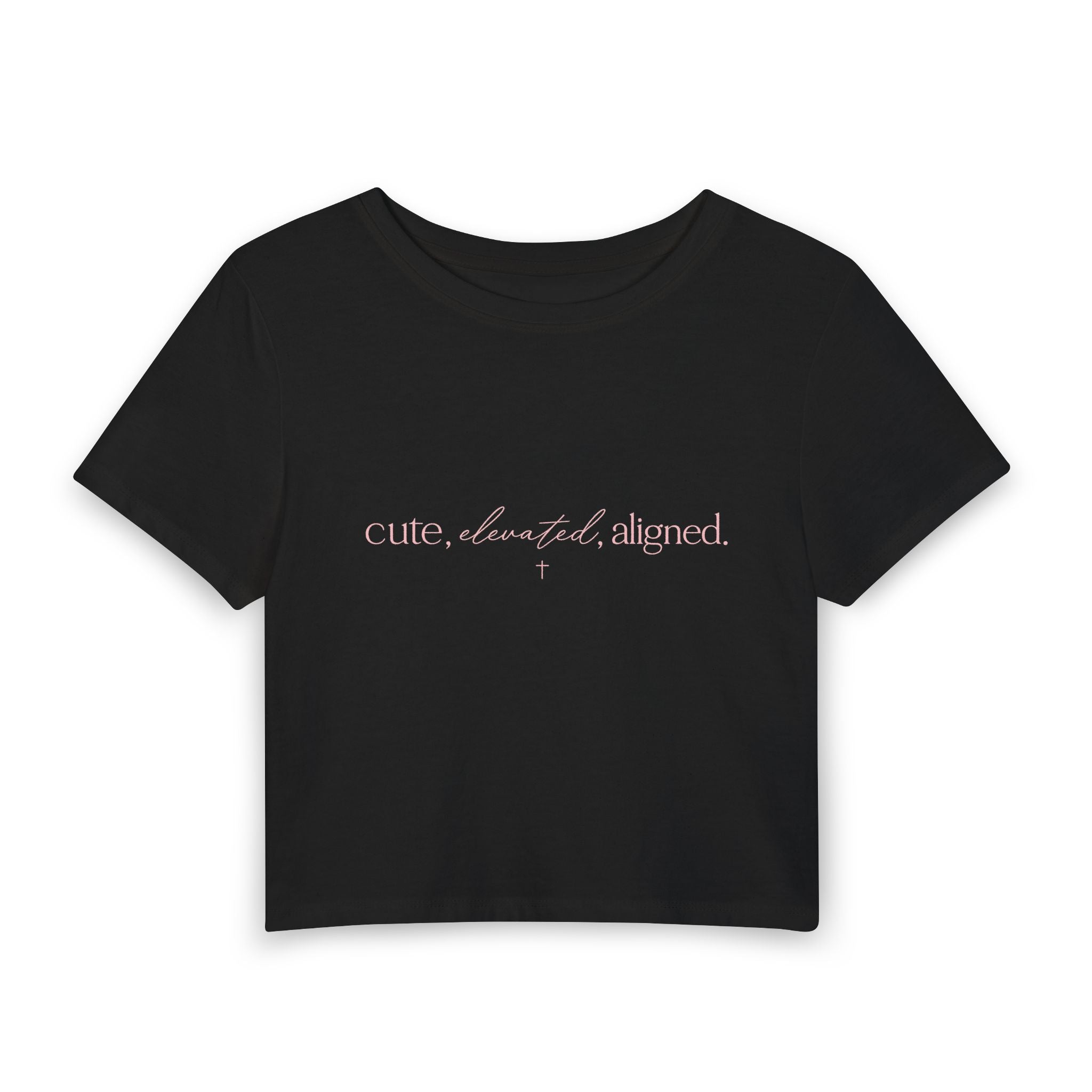 Cute, Elevated, Aligned Crop Tee